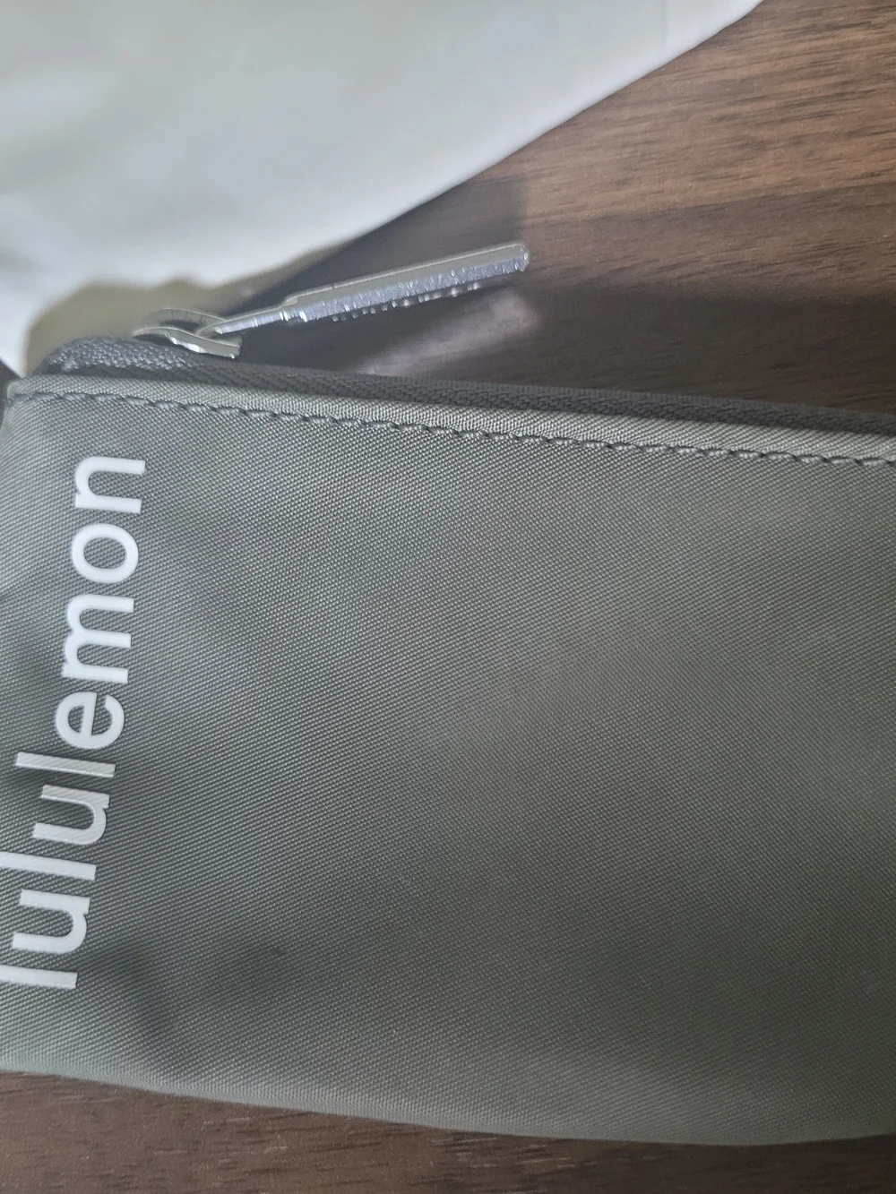 lululemon athletica Olive and Cream Wristlet Keychain Set